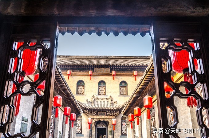 乔家大院  山西民居 (山西乔家大院民居院落建筑)