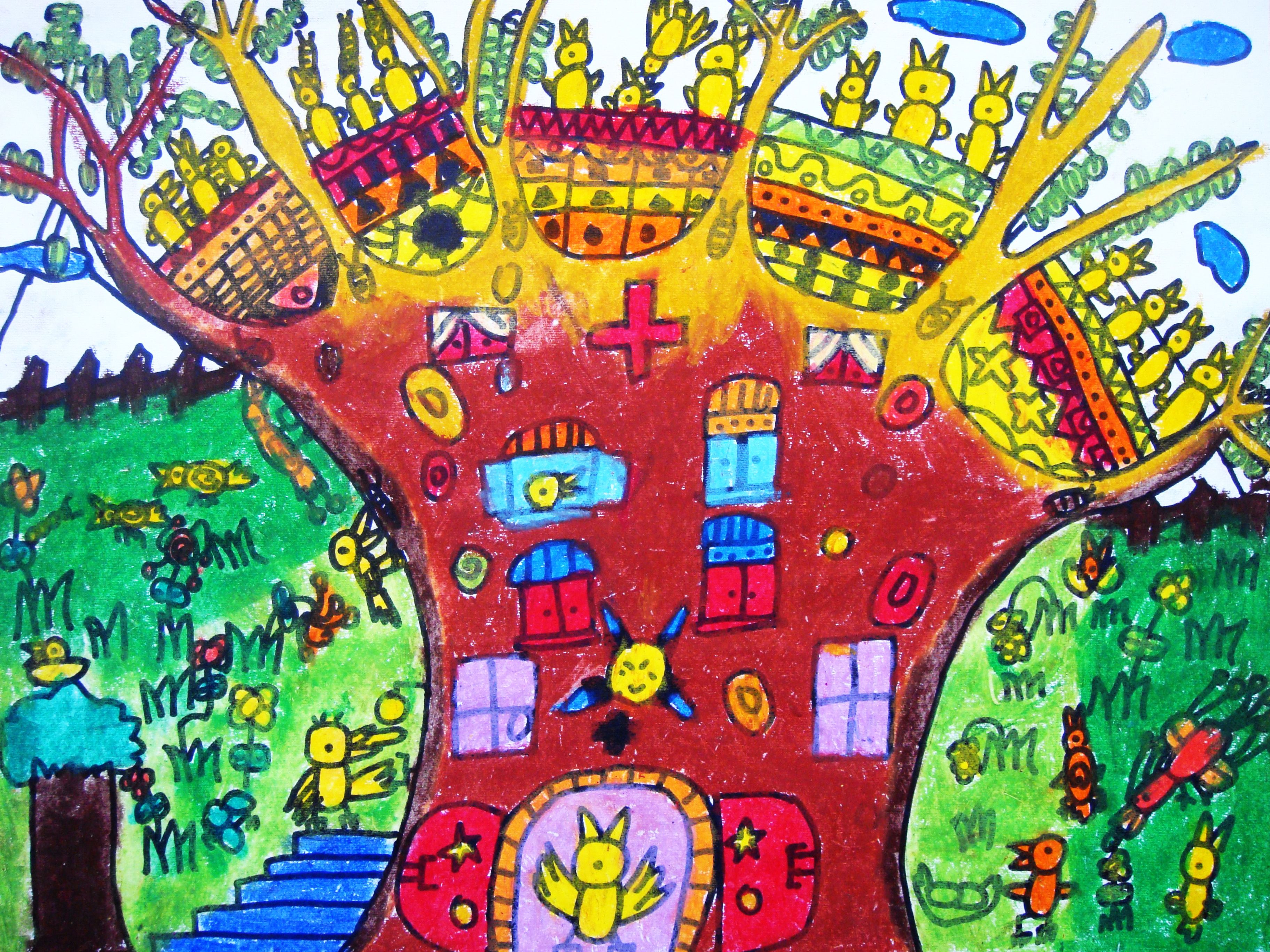 适合孩子的绘画工具,儿童油画绘画棒画好看的东西