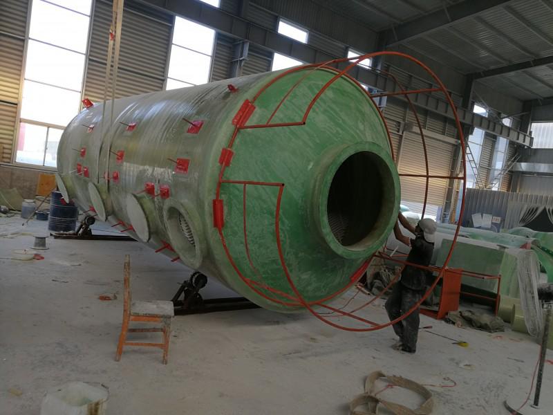 玻璃钢脱硫塔是什么,脱硫塔用玻璃钢烟囱生产