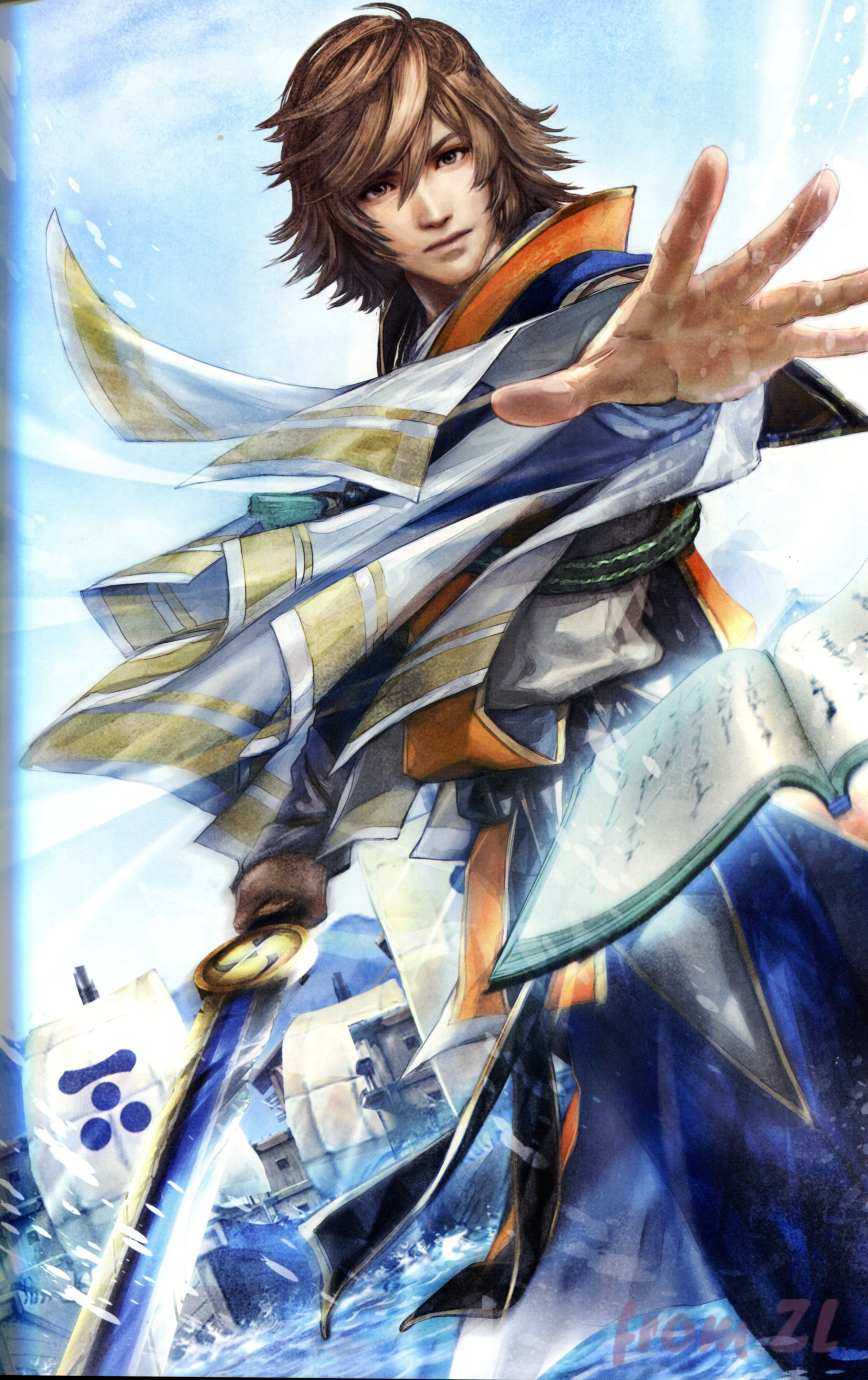 战国无双4设定角色原画集，神无双极意55名武将CG插画壁纸欣赏