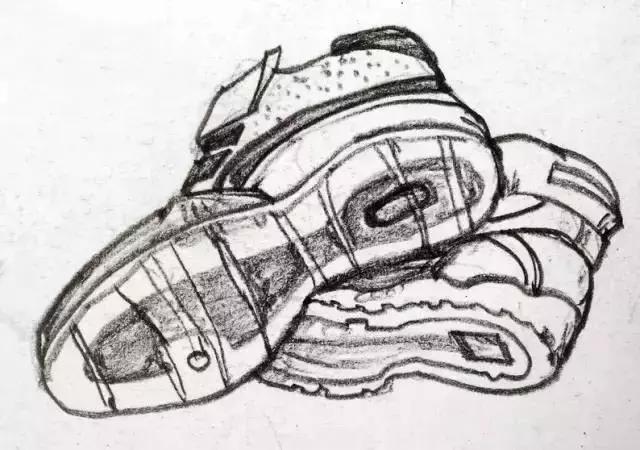 创意鞋子绘画作品,干货画画教程图片