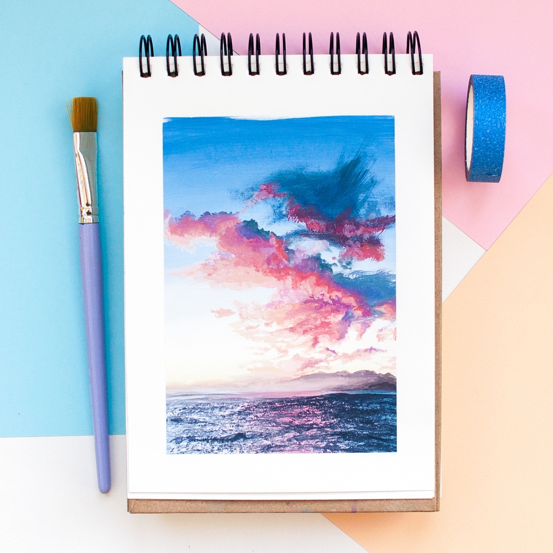 水彩手绘风景,sketchbook水彩手绘