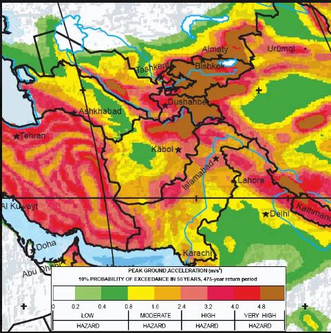 全球地震活跃带分布
