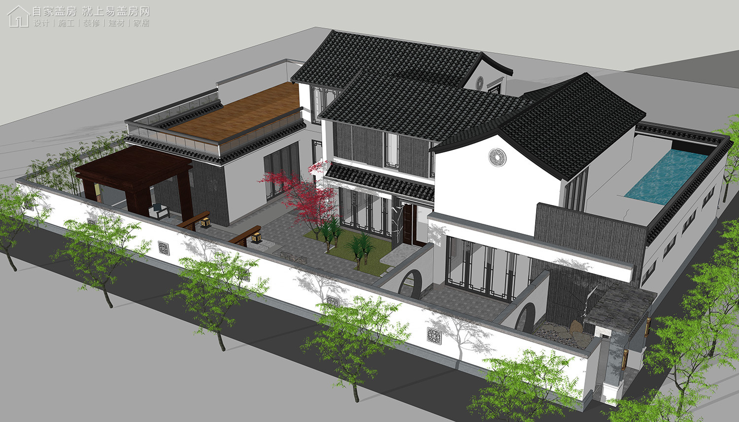 宁波新中式古建筑,宁波市区中式合院