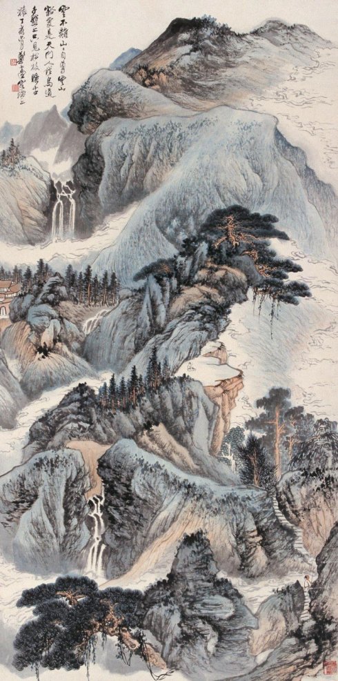 郑午昌书法真迹欣赏,郑午昌花鸟图100幅