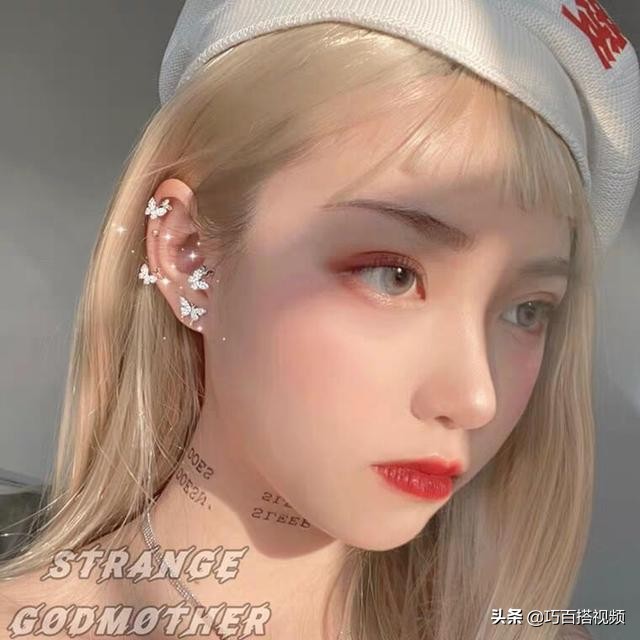 耳夹无耳洞高级仙气设计感,无耳洞耳夹简单大方