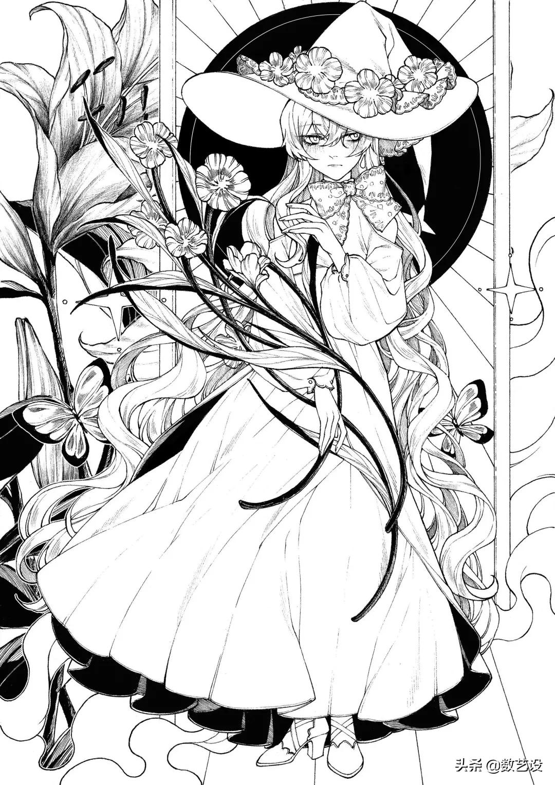 用15种颜色画的画特别漂亮,好看又复杂的又有颜色的画