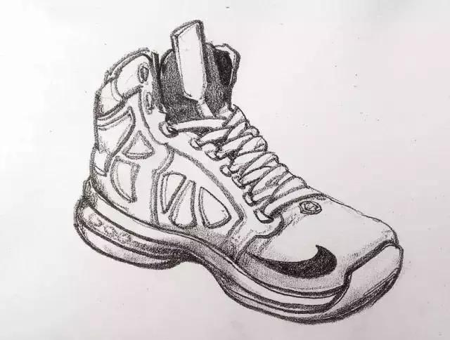 创意鞋子绘画作品,干货画画教程图片