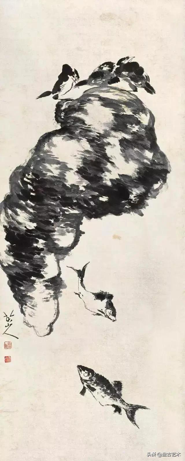 画出艺术家人生大寂寞的国画艺术作品——盘古油画艺术