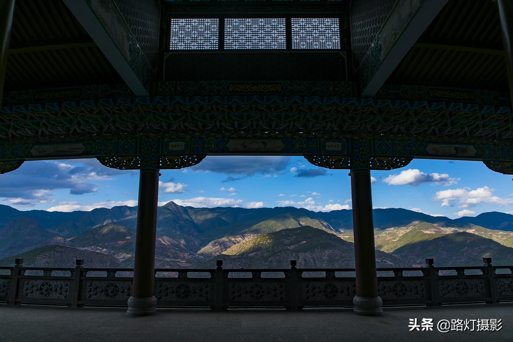 大理风水山水图片,大理云龙天然八卦图