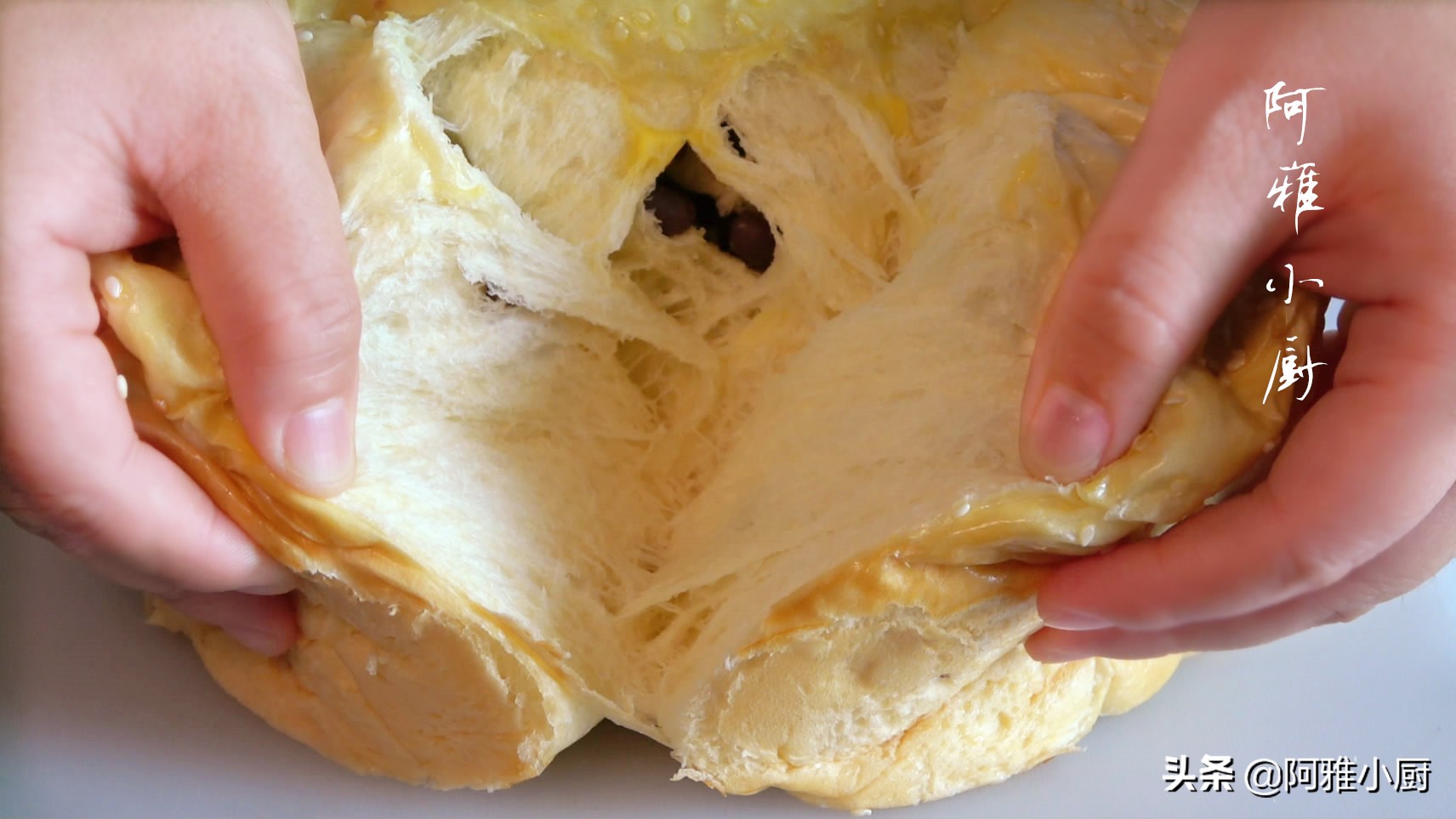 不用厨师机做手撕面包,不用面包机的手撕面包做法