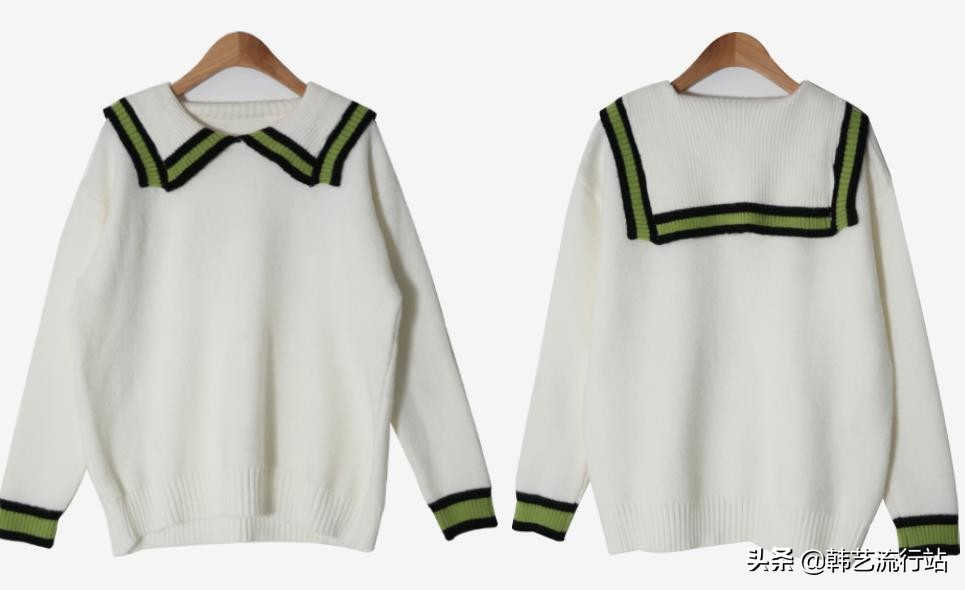 2020元旦韩国发布的新款毛衣款，再次流行休闲款，主题细节带个性