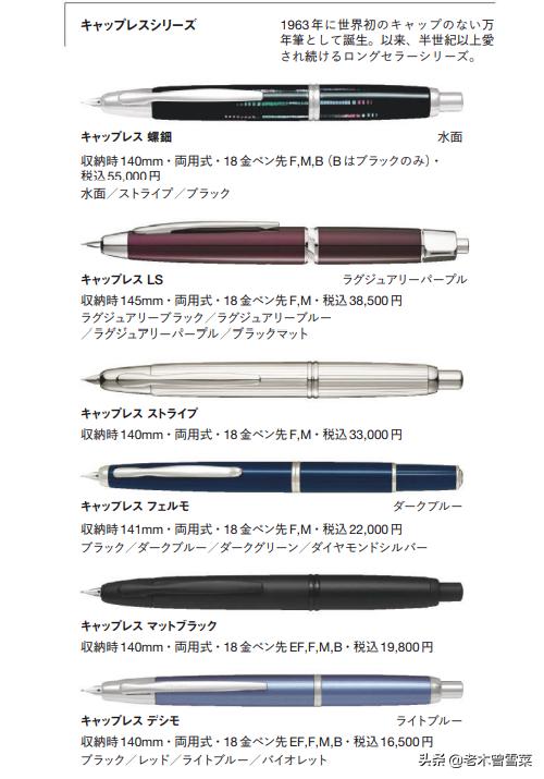 日本钢笔三大品牌,2021年钢笔前十品牌