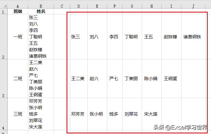 excel按照回车拆分单元格,excel表格行列转置