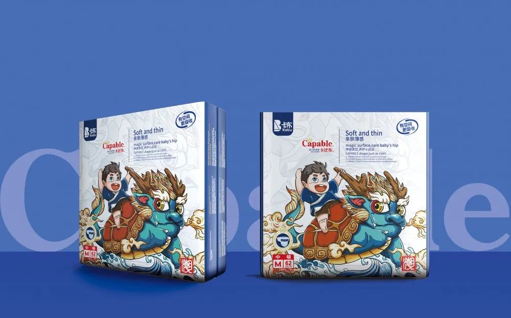小胖旦国潮纸尿裤防侧漏,夏季超薄婴之初国潮系列纸尿裤