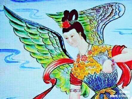 *镇黄**山：12世21位帝俊族徽四鸟绕日