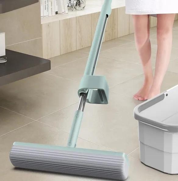 地板用什么拖把拖得比较干净,拖把轻轻拖几下地板就变干净了