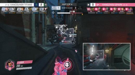 守望先锋和泰坦陨落,守望先锋杭州闪电队孤雪名场面