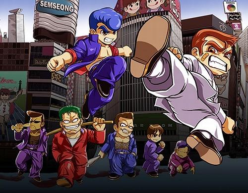 热血物语怎么进冷锋学校,热血物语到了冷锋学院后没路了