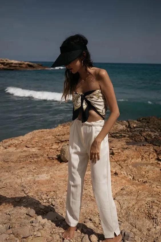 丝巾的100种系法,90x90方形丝巾的系法慢动作视频