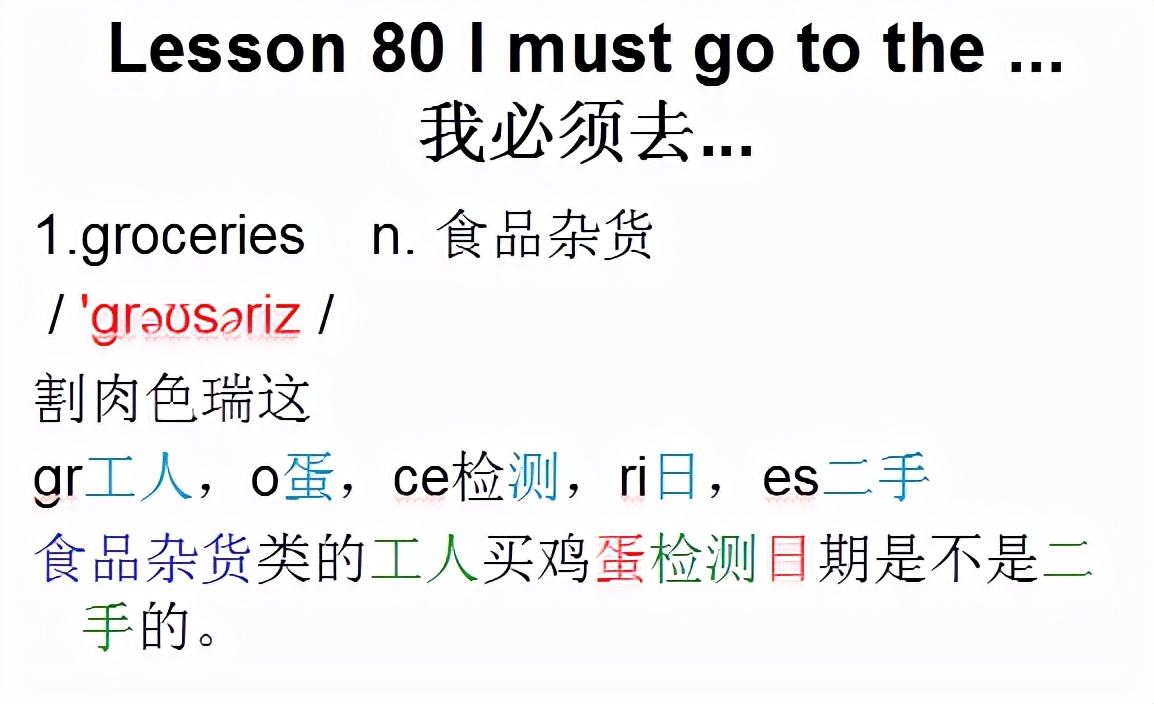 新概念英语第一册lesson8单词音频,新概念英语第一册音标对照本
