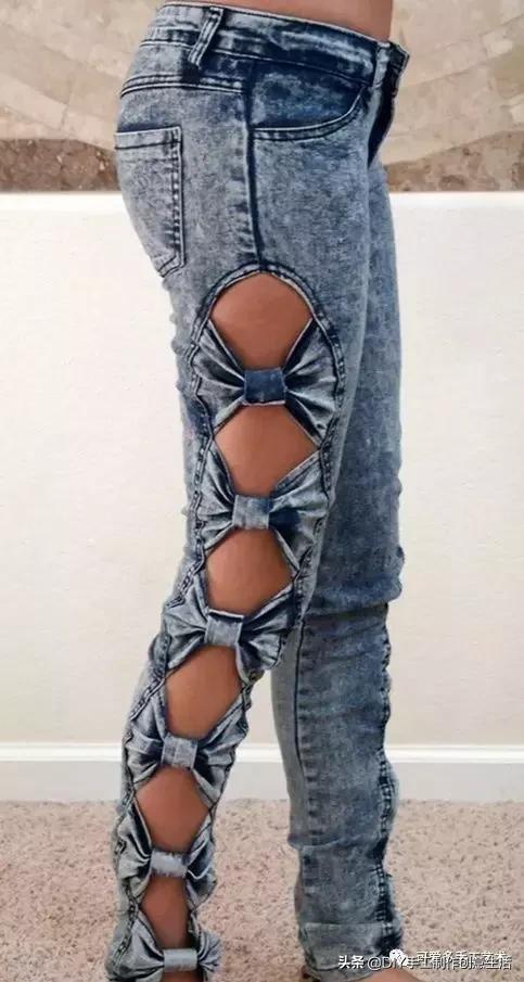 有没有比较有创意的牛仔裤改造,不要的牛仔裤改造大全教程