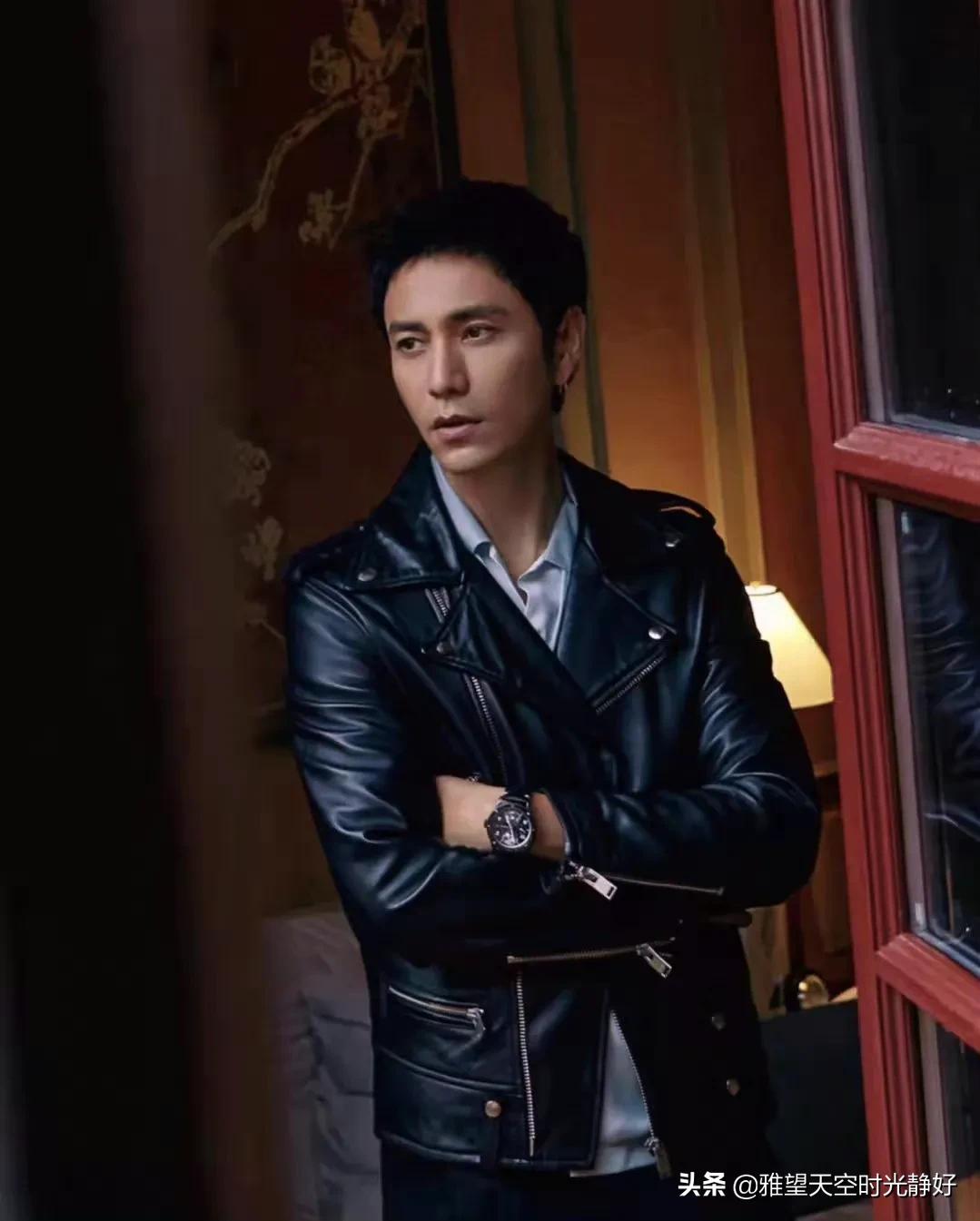 男明星西装穿搭夏季帅气,男士明星皮衣西服外套搭配