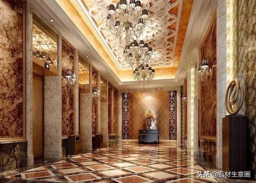 电梯门套石材图片大全,安装石材电梯门套报价