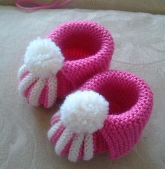温暖又好看的宝宝毛线鞋编织,爱心棒针棉拖鞋的编织教程