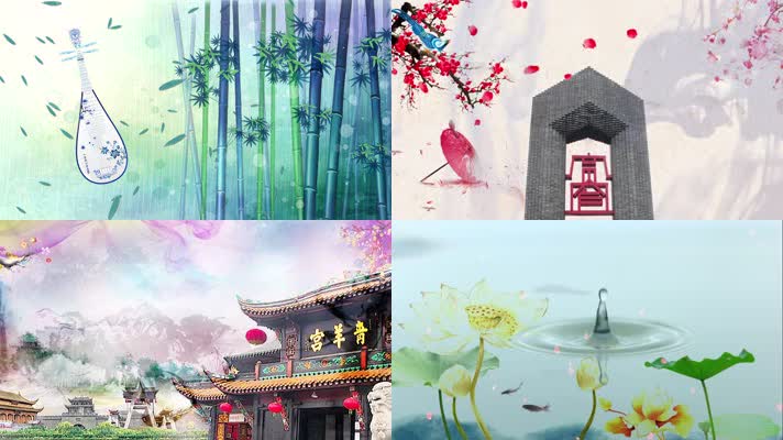 古风水墨视频素材就来凌晨两点素材网