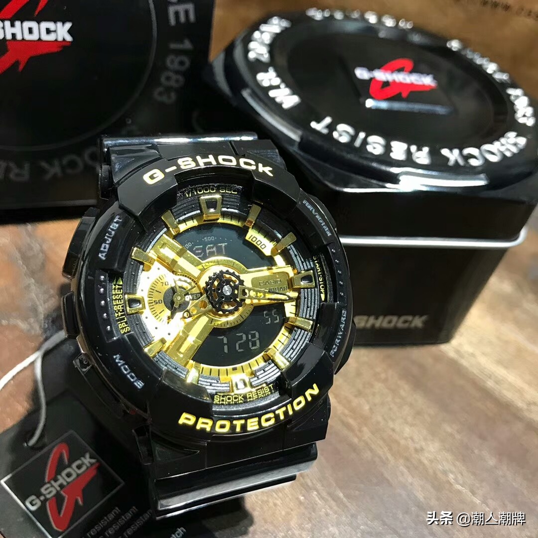 卡西欧g-shock黑金表ga110,卡西欧gshockga110透明