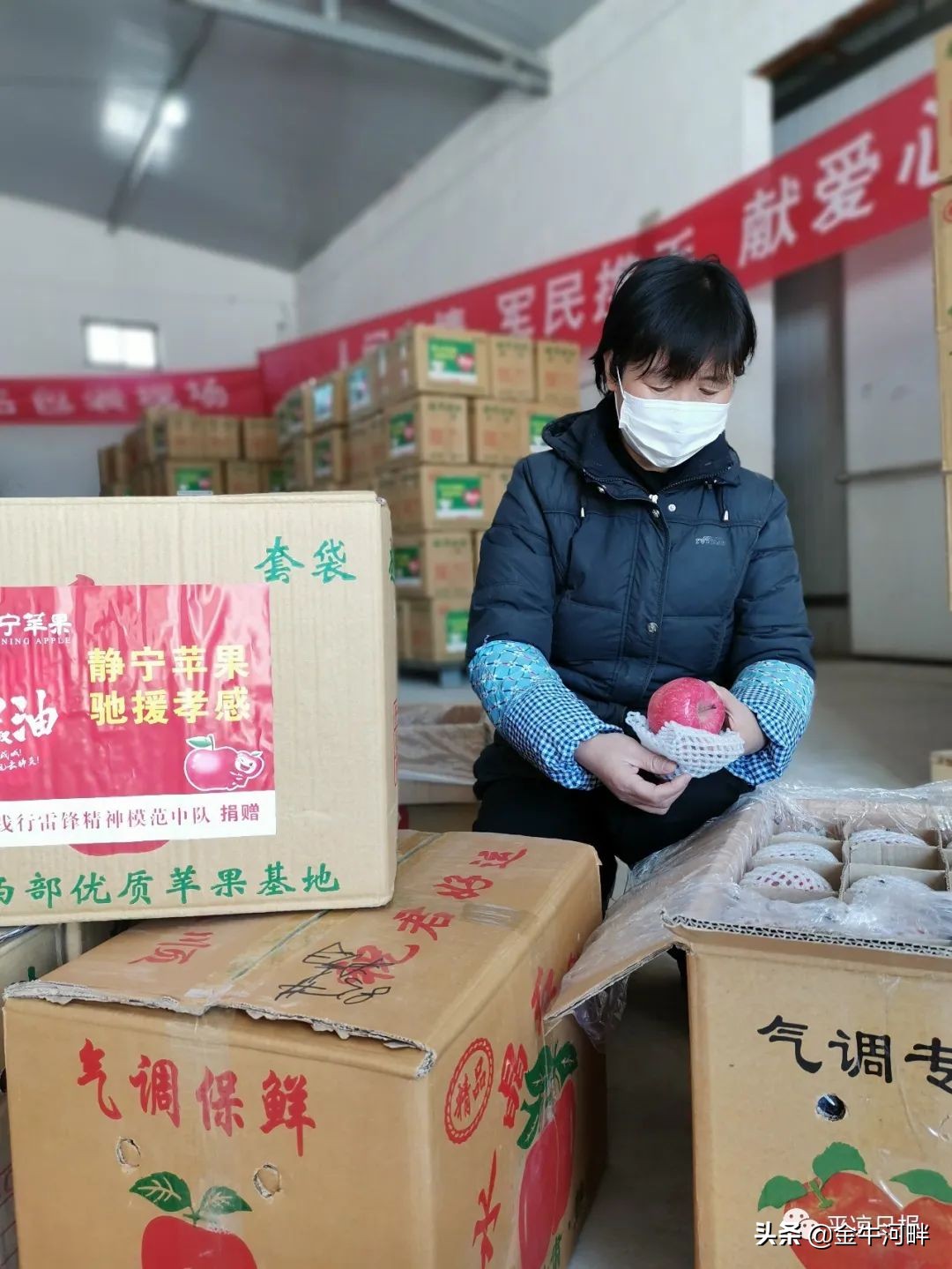 雷锋中队募捐12万购买静宁苹果送武汉