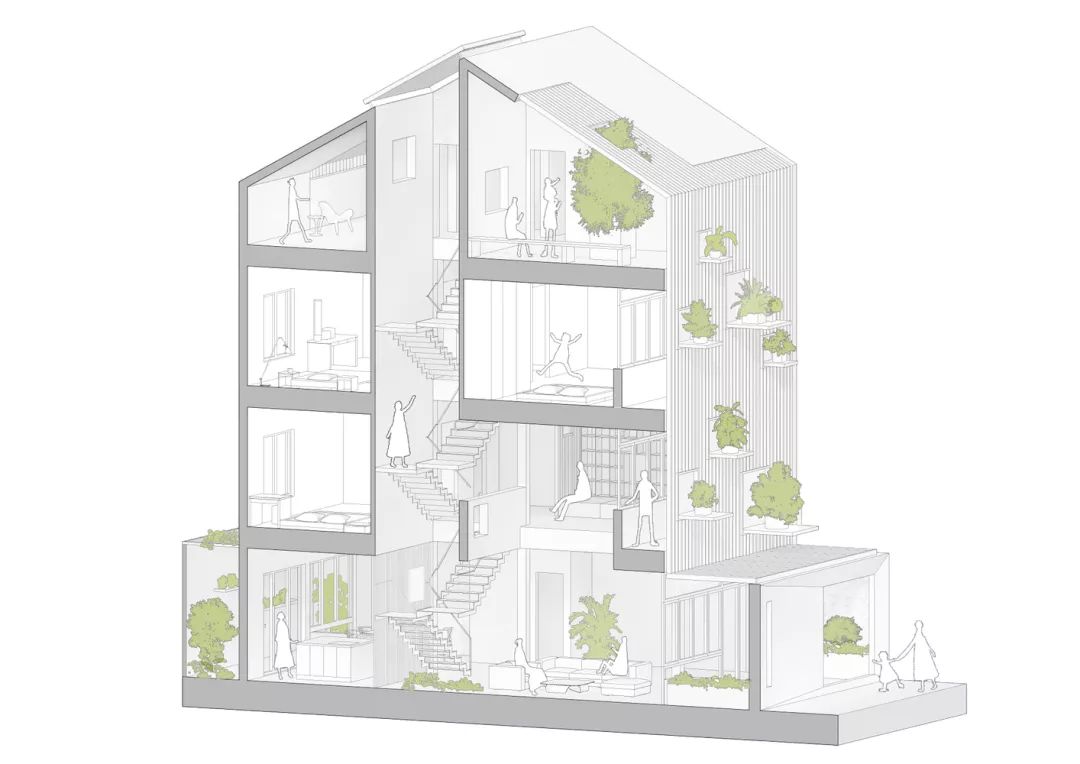 简单房子的轴测图,60平方十大最佳户型图