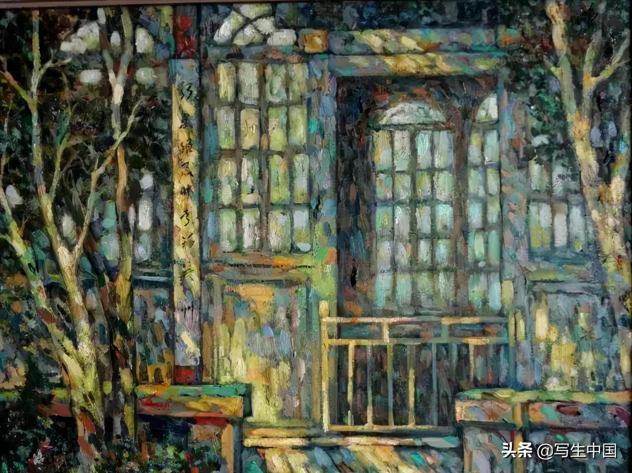 青年艺术家刘春油画作品欣赏,王欣油画作品《春到陕北》图片