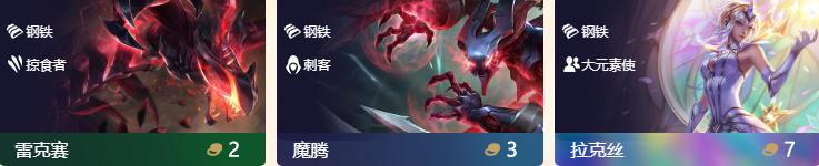 LOL：云顶新赛季元素崛起英雄分析拉克丝成万金油