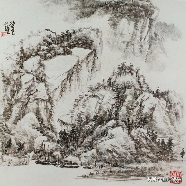 写生水墨画作品欣赏,水墨人物画写生作品欣赏