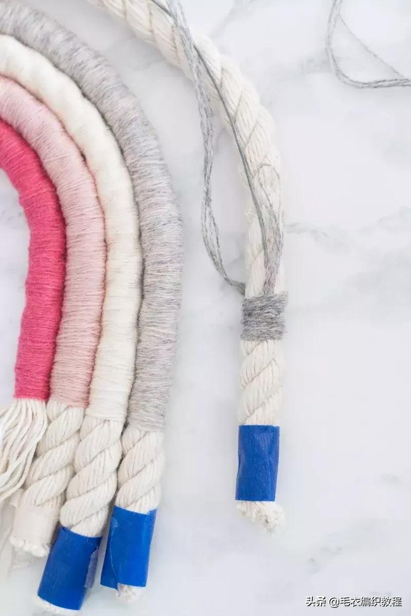 简单易做的挂毯,自制彩虹挂毯