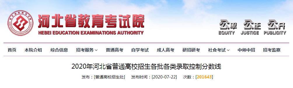 河北本科批次高考录取分数线出来了:文科465分,理科415分