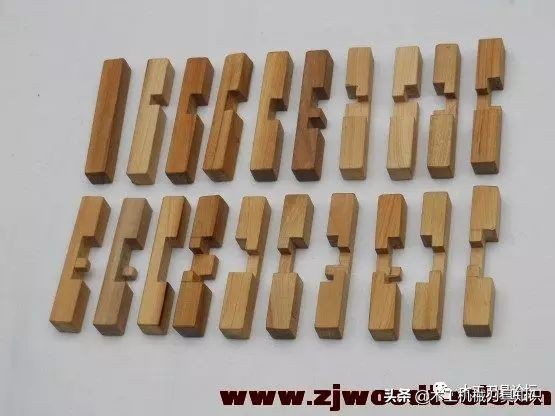 鲁班锁十角图解,鲁班锁三根拼法