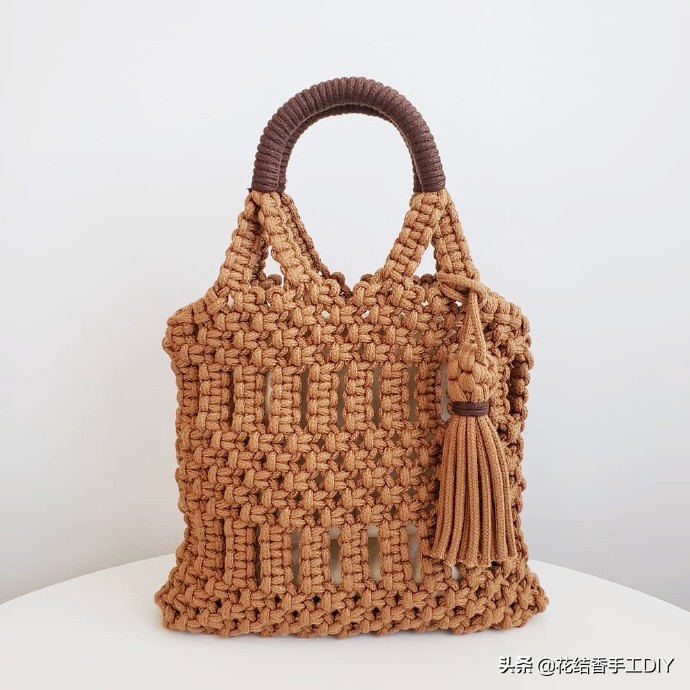 好看的毛线编织小包包,春天里的小包包