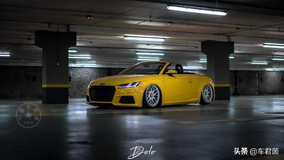 奥迪tt黑武士配白色轮毂,奥迪tt改怎么样的轮毂