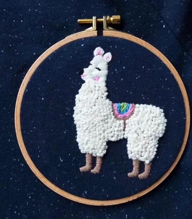 diy刺绣小图案戳戳绣,刺绣文化戳戳绣