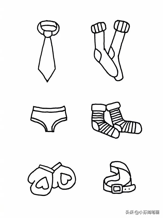 衣服简笔画简单又漂亮女生,新年衣服简笔画简单又漂亮