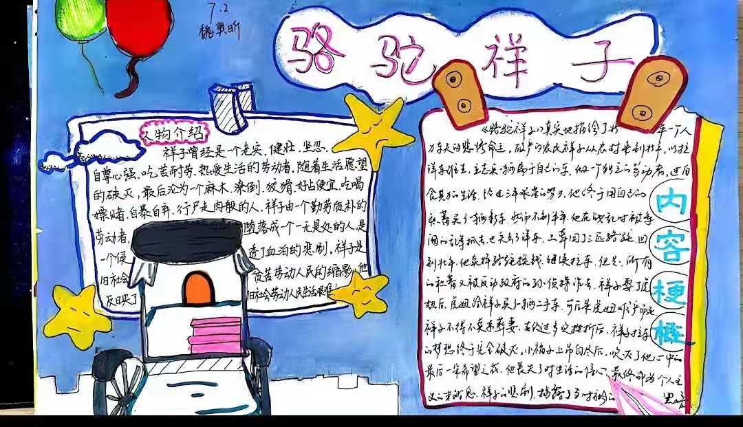 读名著学写作小学生,读古典名著品味人生主题小报