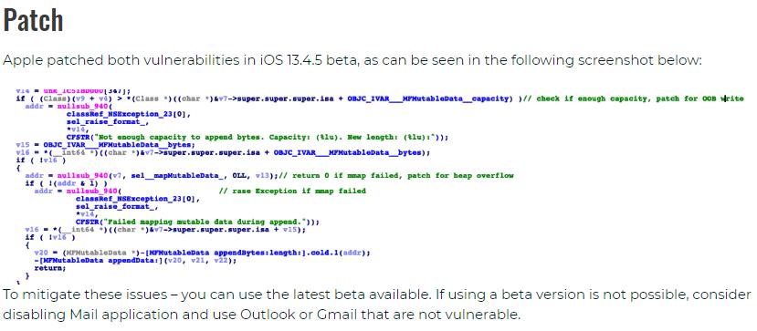 苹果发布邮件漏洞补丁,苹果加密邮件漏洞