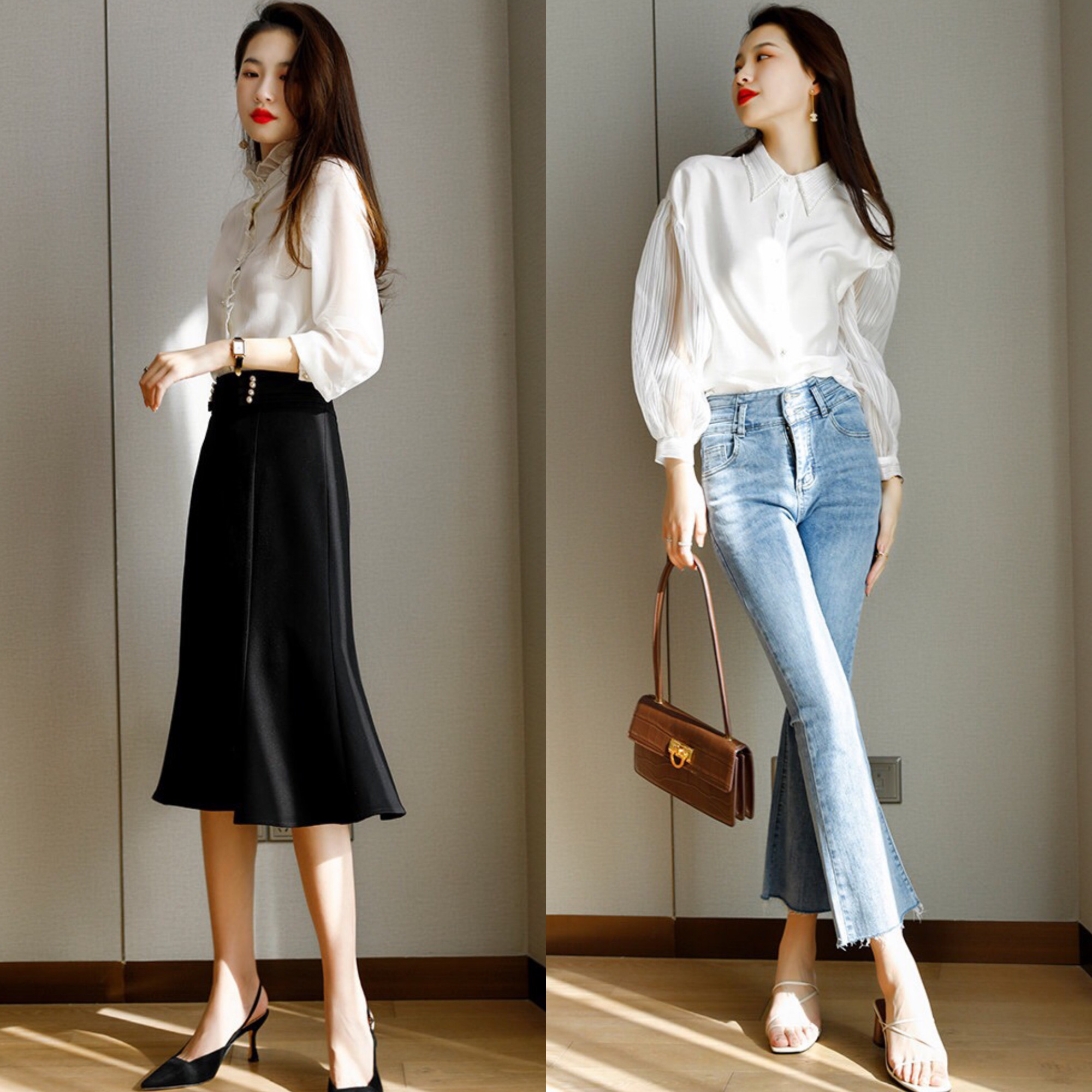 多风格穿搭夏天气质上衣,白色上衣夏季舒适搭配