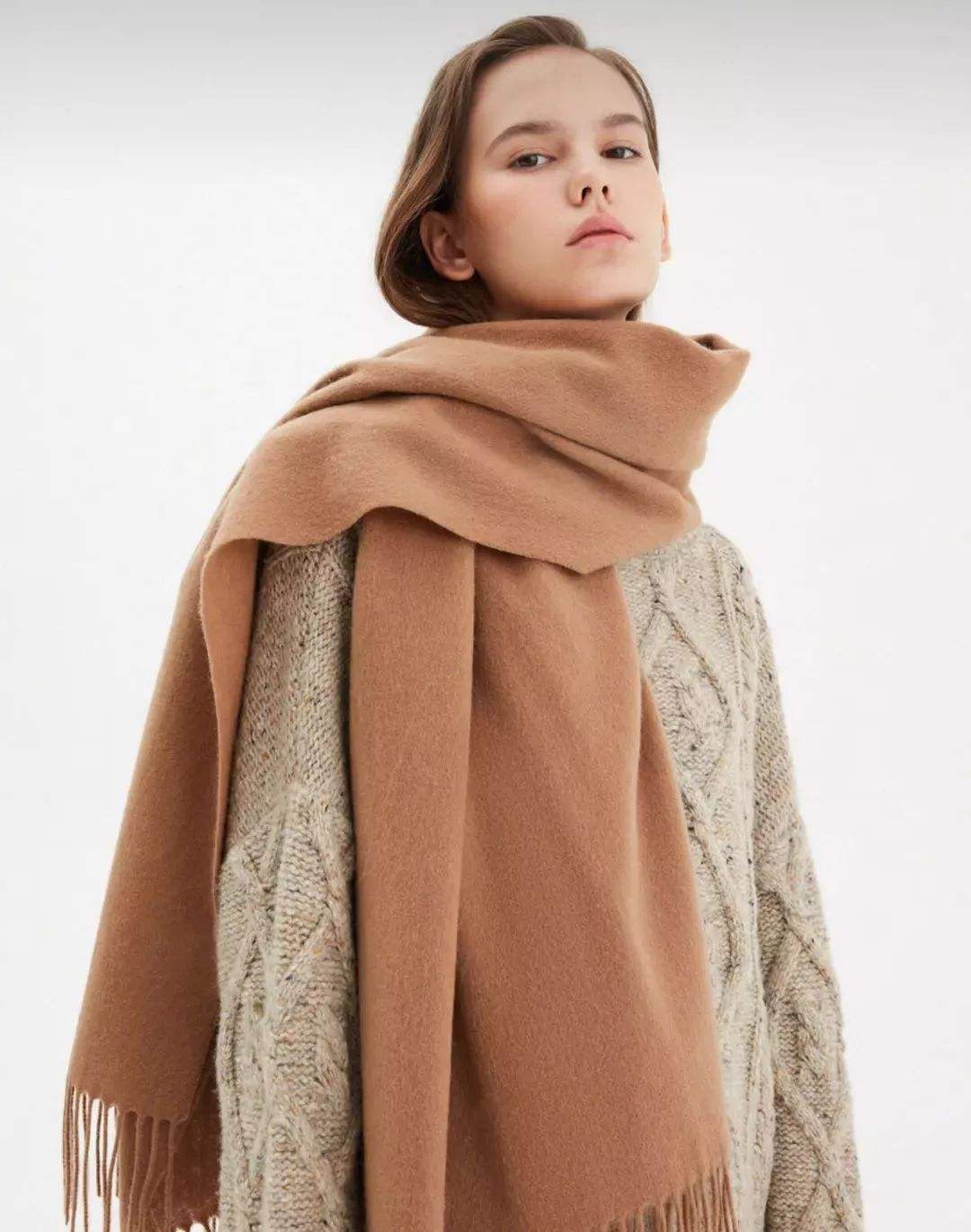 竹纤维百变围巾的108种围法,原来围巾是要这样绑的