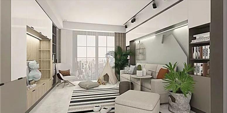 好看的客餐厅效果图,60平方客餐厅一体装修效果图大全