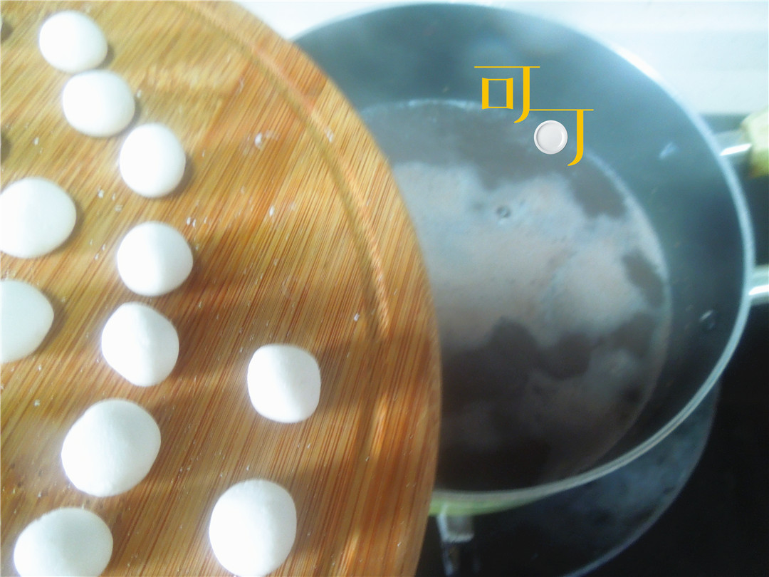 糯米豆沙圆子的做法,豆沙糯米圆子甜品