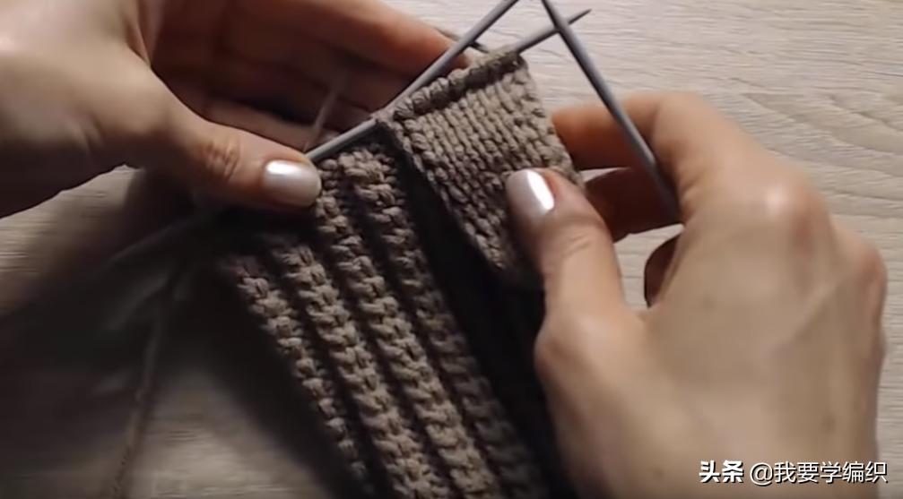 织半指手套的教程,织手套冬女款教程